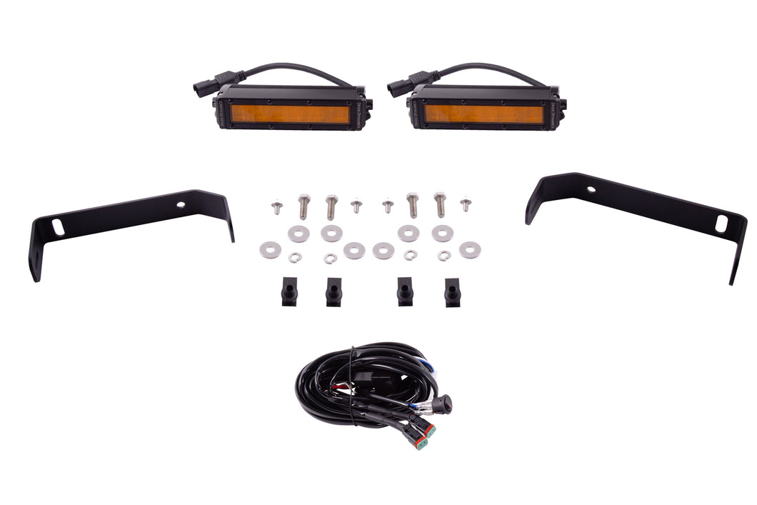 Diode Dynamics - SS6 LED Lightbar Kit For 2019-2021 Ford Ranger Amber Wide