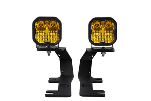 SS3 LED Ditch Light Kit For 2014-2019 Silverado/Sierra Sport Yellow Combo