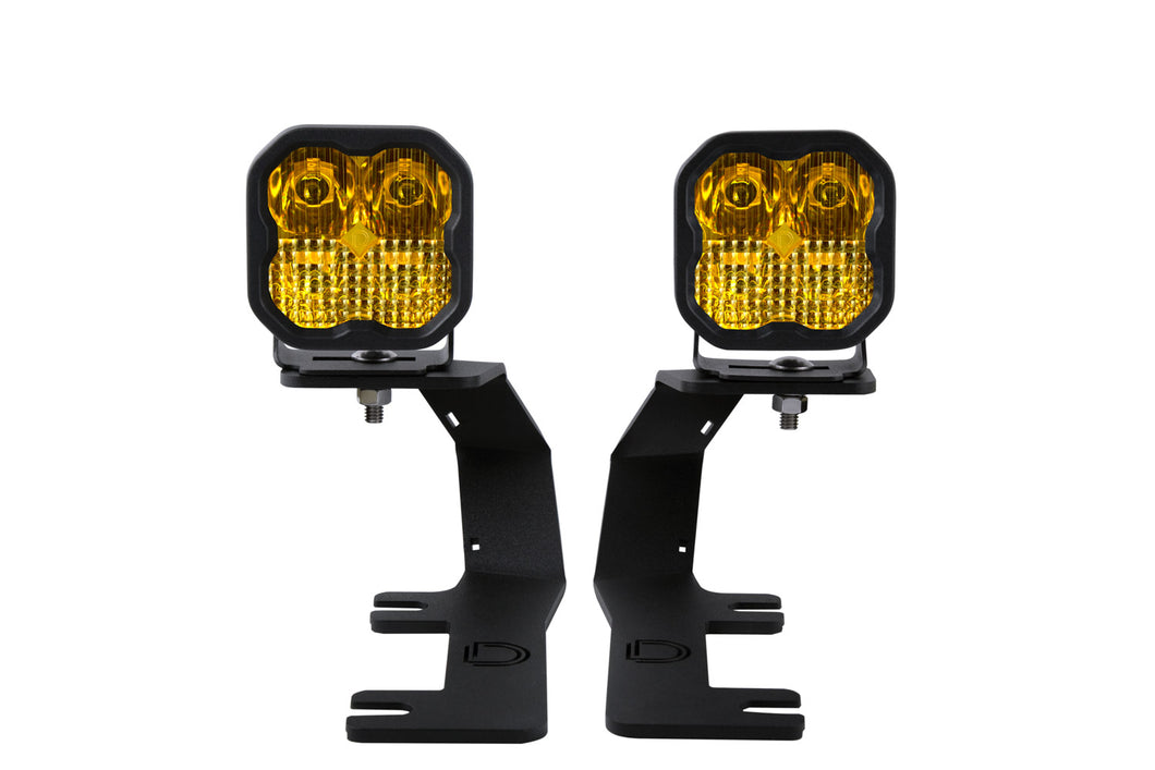 SS3 LED Ditch Light Kit For 2014-2019 Silverado/Sierra Pro Yellow Combo