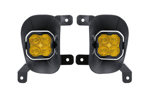 Diode Dynamics - SS3 Ram Vertical LED Fog Light Kit Sport Yellow SAE Fog