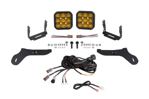 Diode Dynamics - SS5 Bumper LED Pod Light Kit For 2017-2020 Ford Raptor Sport Yellow Driving