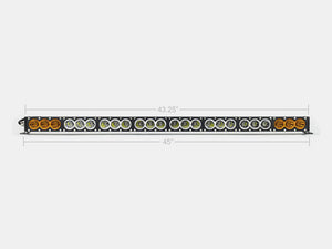 43" Amber/White Dual Function LED Bar