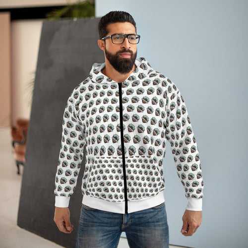 Overland Addict Patterned Zip Hoodie